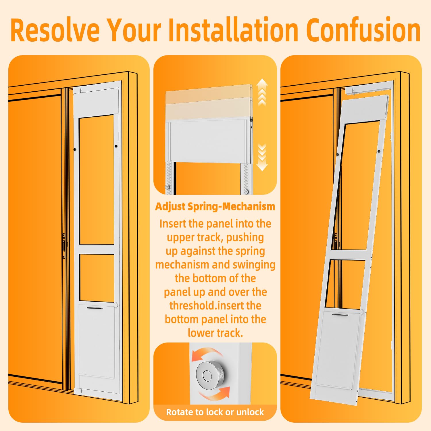 Left or right design patent-pending installation flexibility.