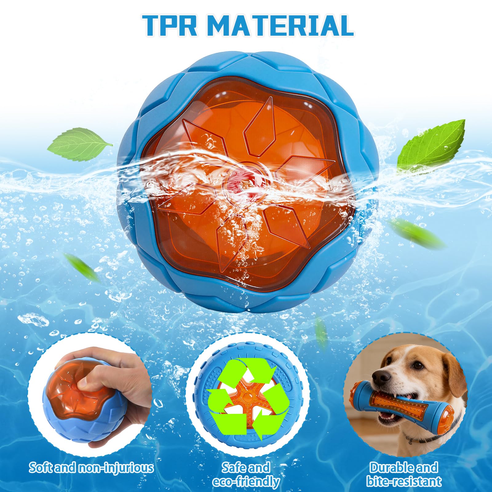 RSSCIIIUL dumbbell floating toy promotes active fetch and chewing.