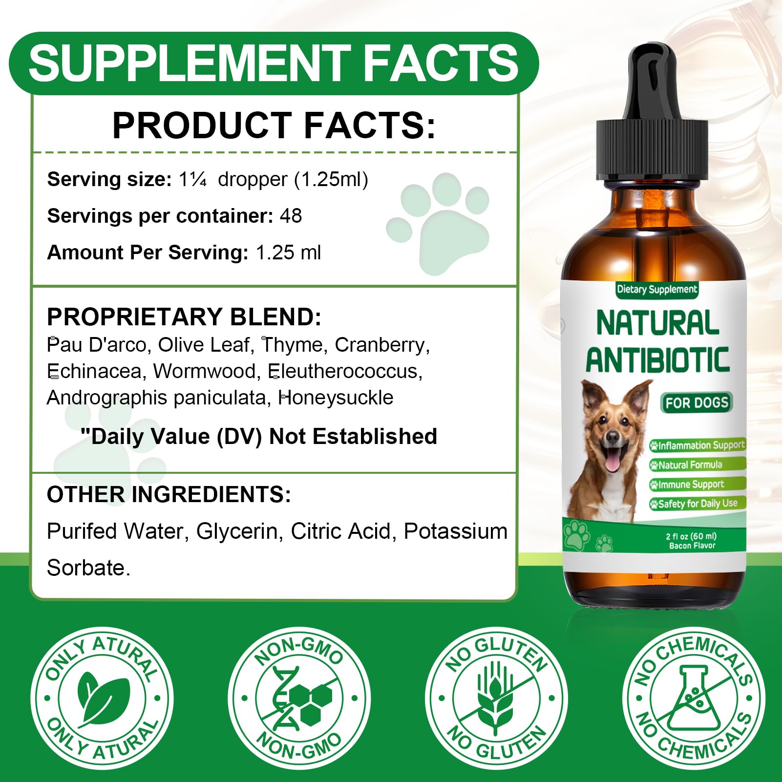 RUAKPL antibiotics for dogs dog digestive health: gentle, natural support for daily comfort