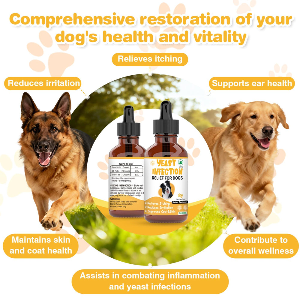 RUAKPL dog yeast treatment liquid form enables quick oral administration.