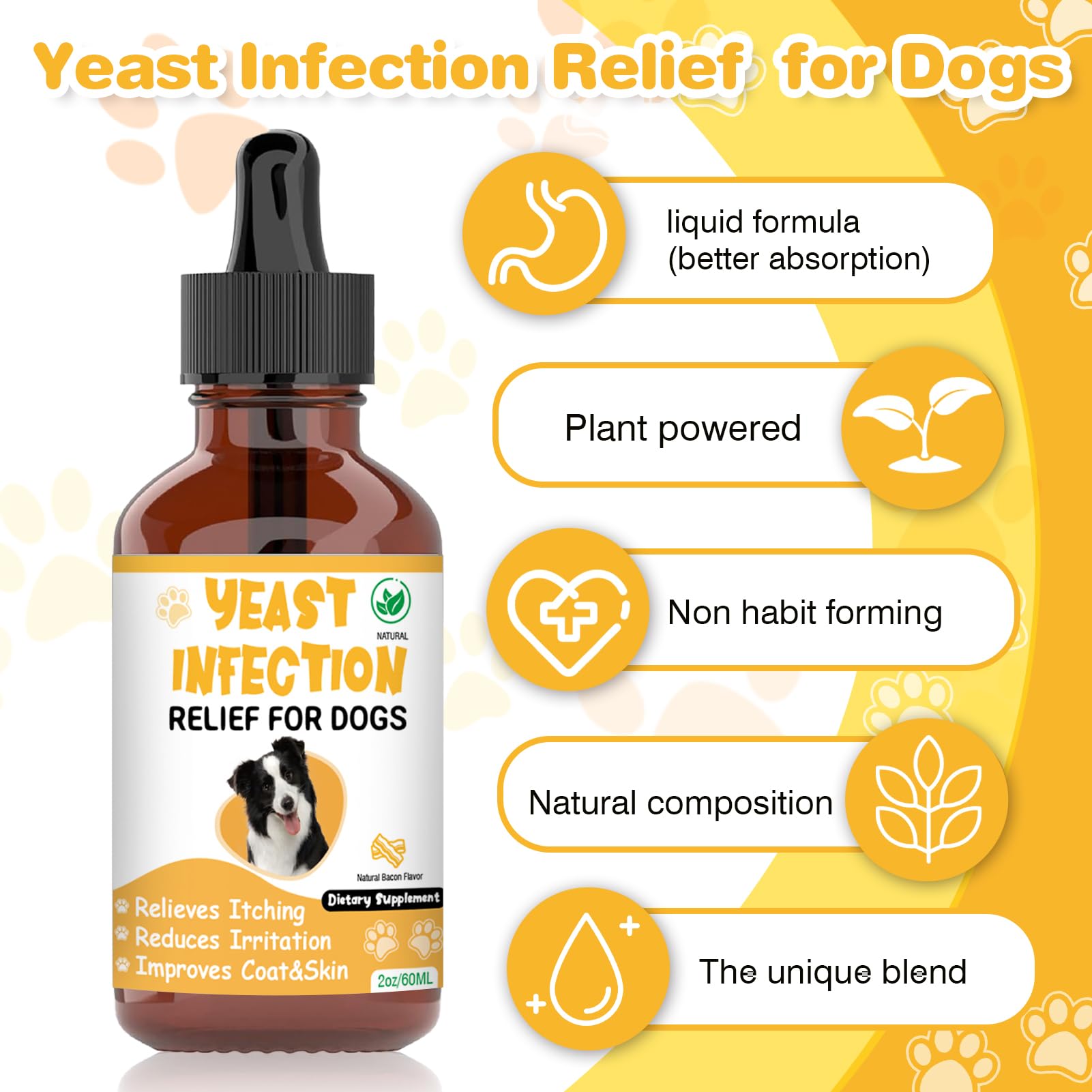 RUAKPL dog yeast treatment is easy to dose directly by mouth.
