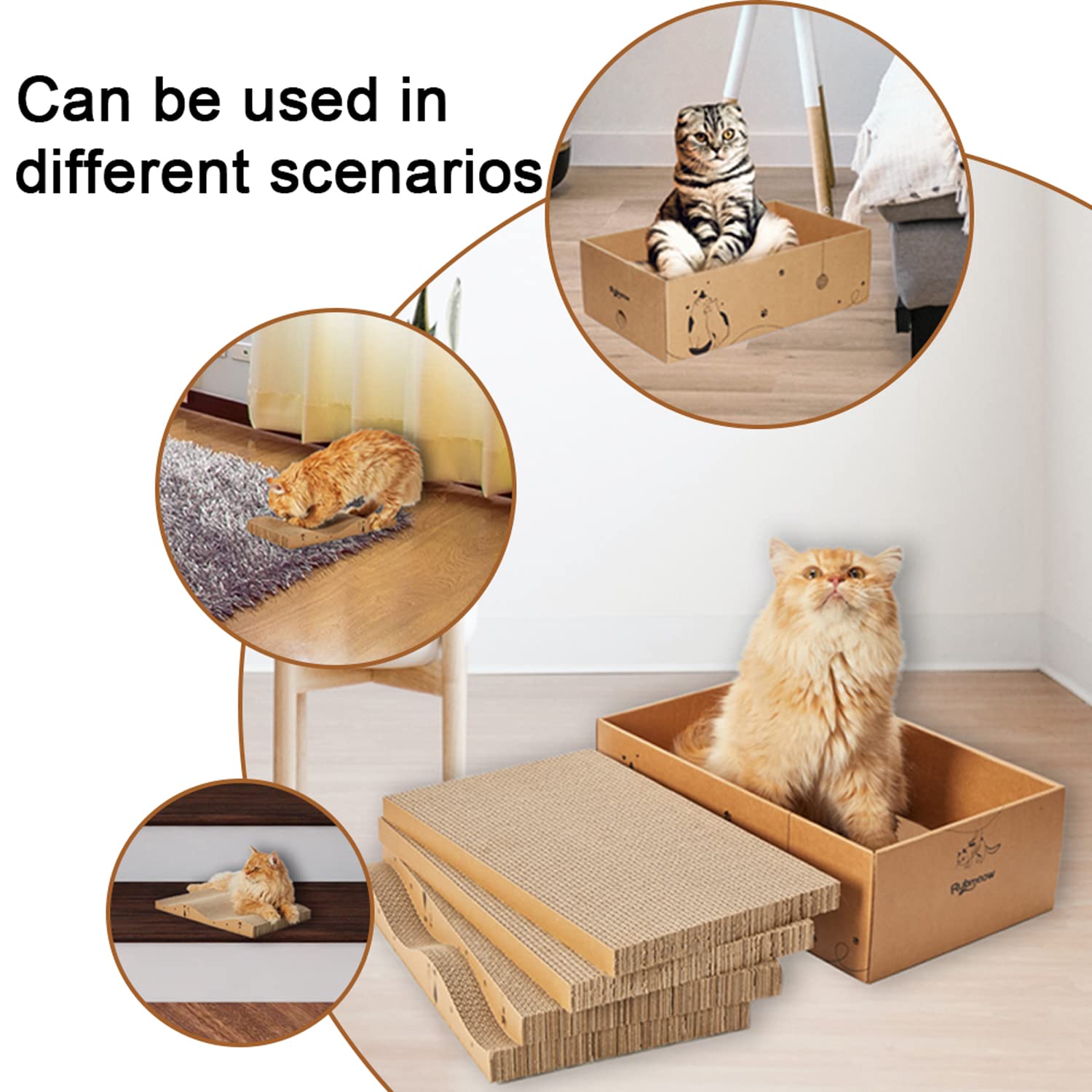 RUBMEOW catnip included pack enhances play and scratching enjoyment.