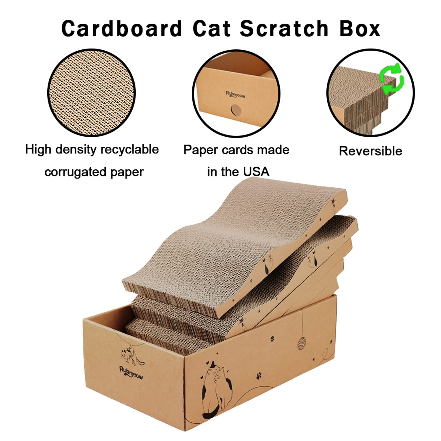 RUBMEOW catnip pack adds inviting scent for play.