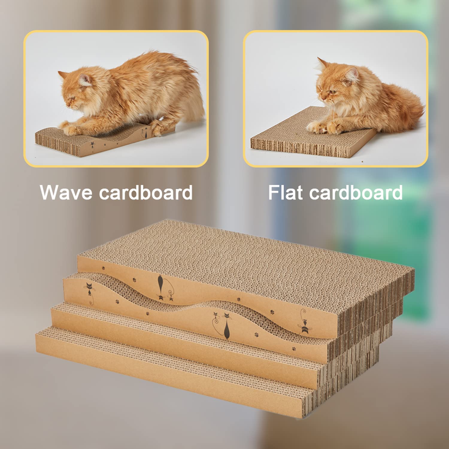 RUBMEOW furniture protection through a dedicated claw-surface scratching board.