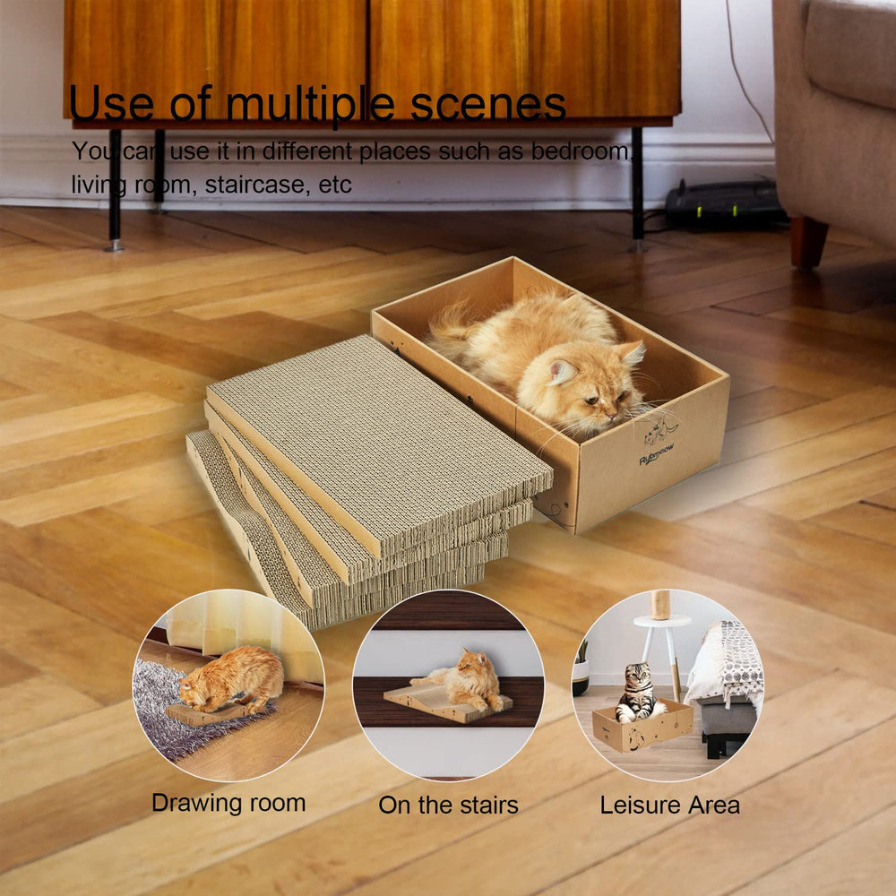 RUBMEOW recyclable corrugated paper keeps materials eco-friendly.