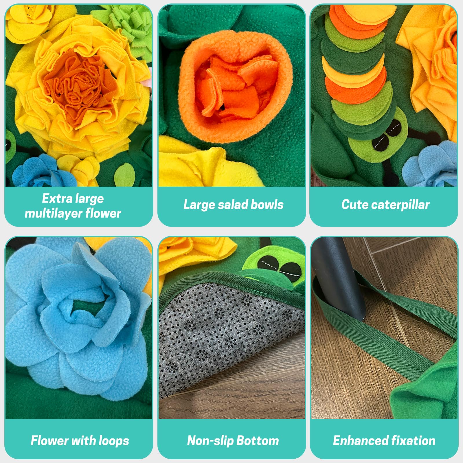 RUBYHOME-anti-slip-design prevents sliding during lively play