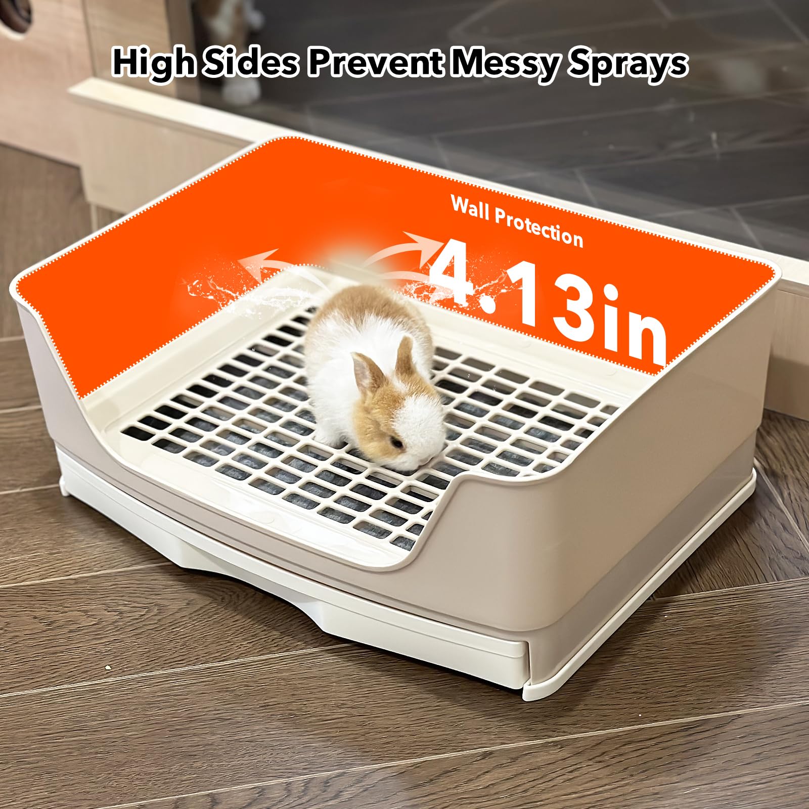 RubyHOME corner-friendly design fits into compact cages.