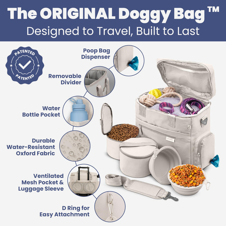 Rubyloo BPA-free collapsible bowls ready for on the go meals.