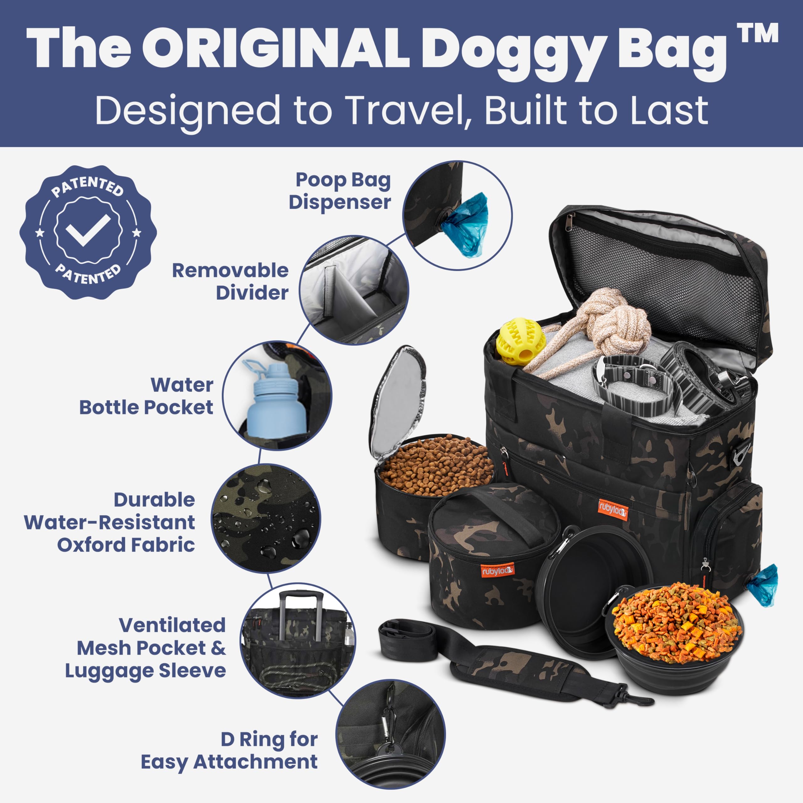 Rubyloo Bowls feature BPA-free design for on-the-go hydration and meals