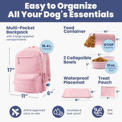rubyloo dog travel bag treat pouch keeps snacks accessible during adventures