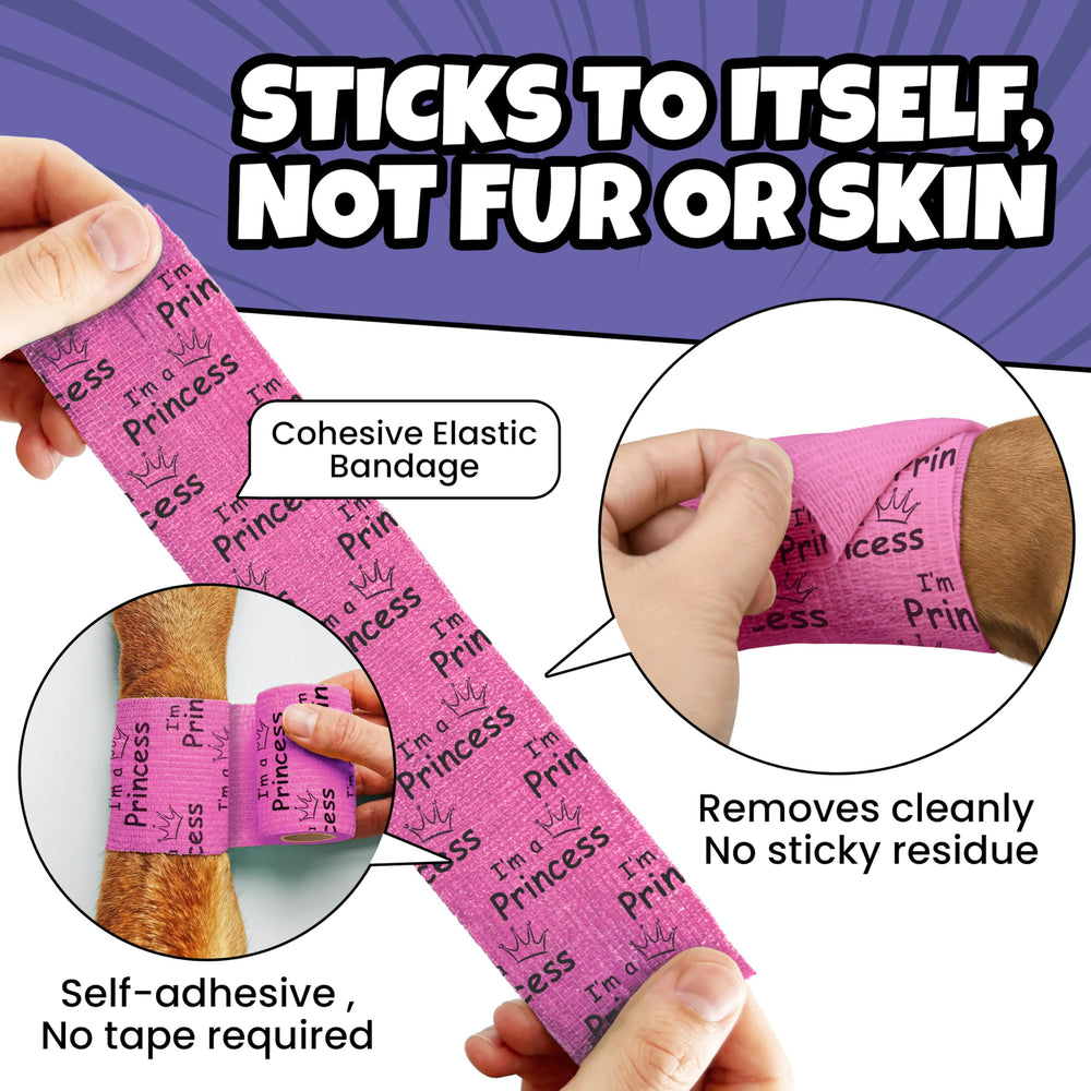 Rubyloo Vet Wrap featuring funny sayings for light-hearted care moments.