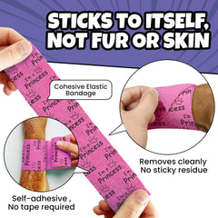 Rubyloo Vet Wrap featuring funny sayings for light-hearted care moments.