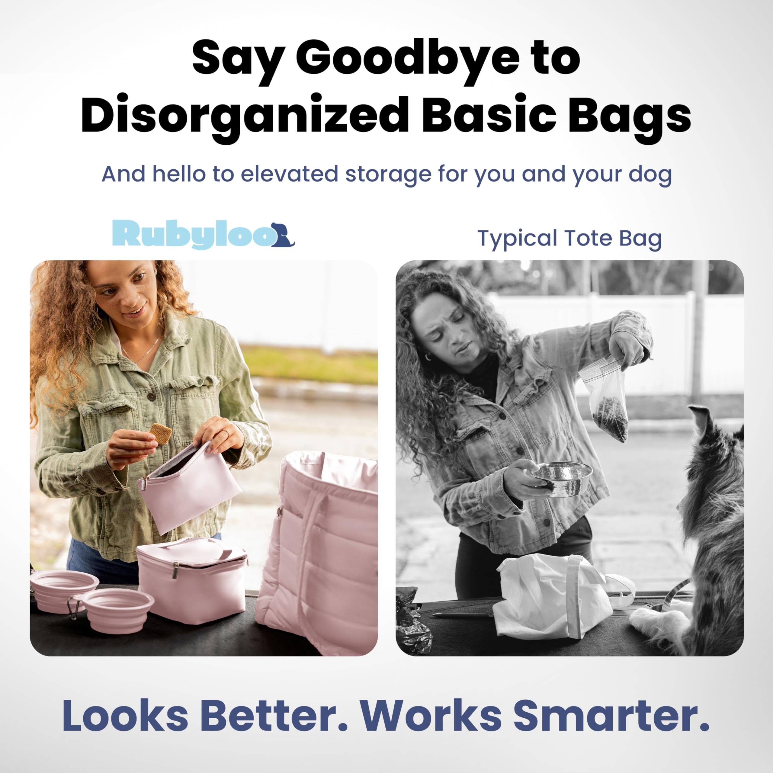 Rubyloo Puffer Dog Travel Bag ships in gift-ready packaging.