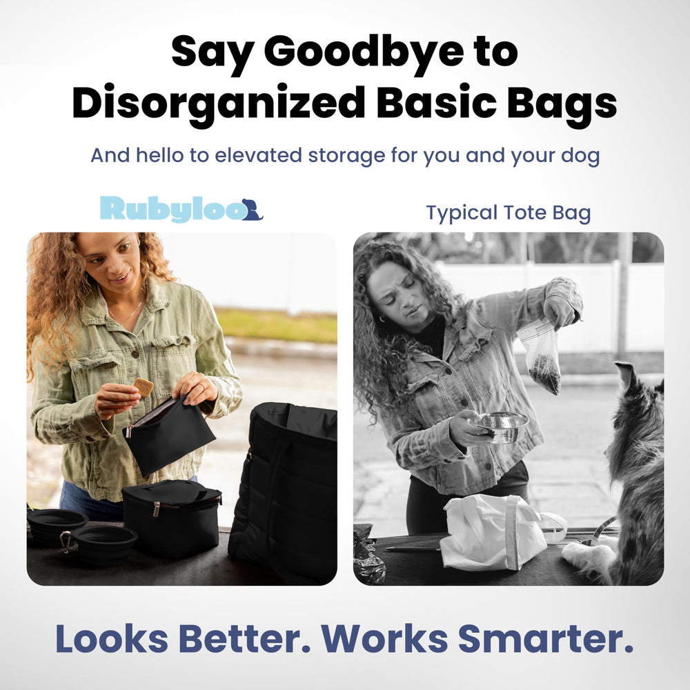 Rubyloo Puffer Dog Travel Bag lightweight design, comfortable for vet visits and trips