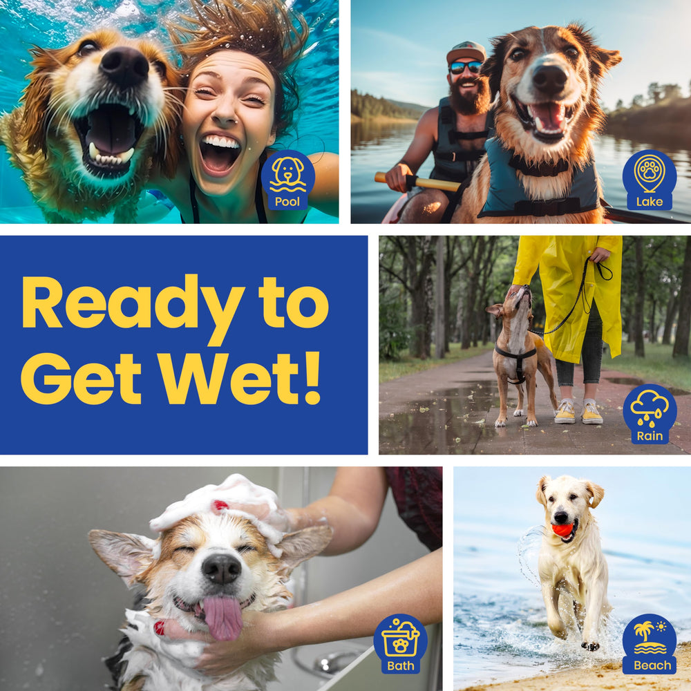 Rubyloo shammy dog towel cools pups after hikes or swims