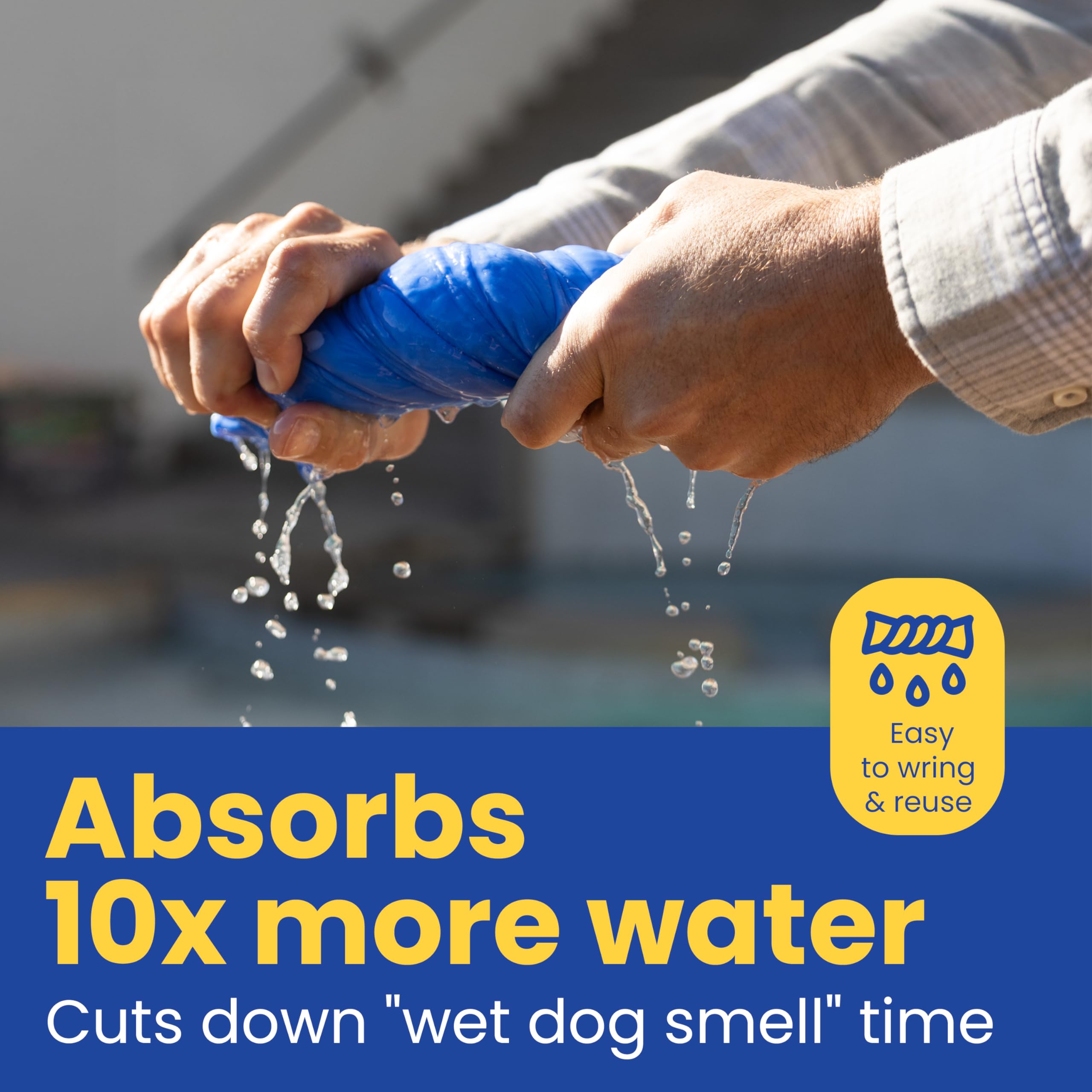 Rubyloo shammy dog towel groomer-approved tool for fast drying and reuse