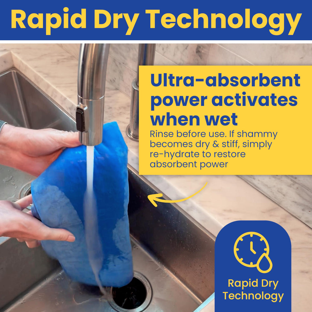 Rapid Dry Technology shown on a damp coat