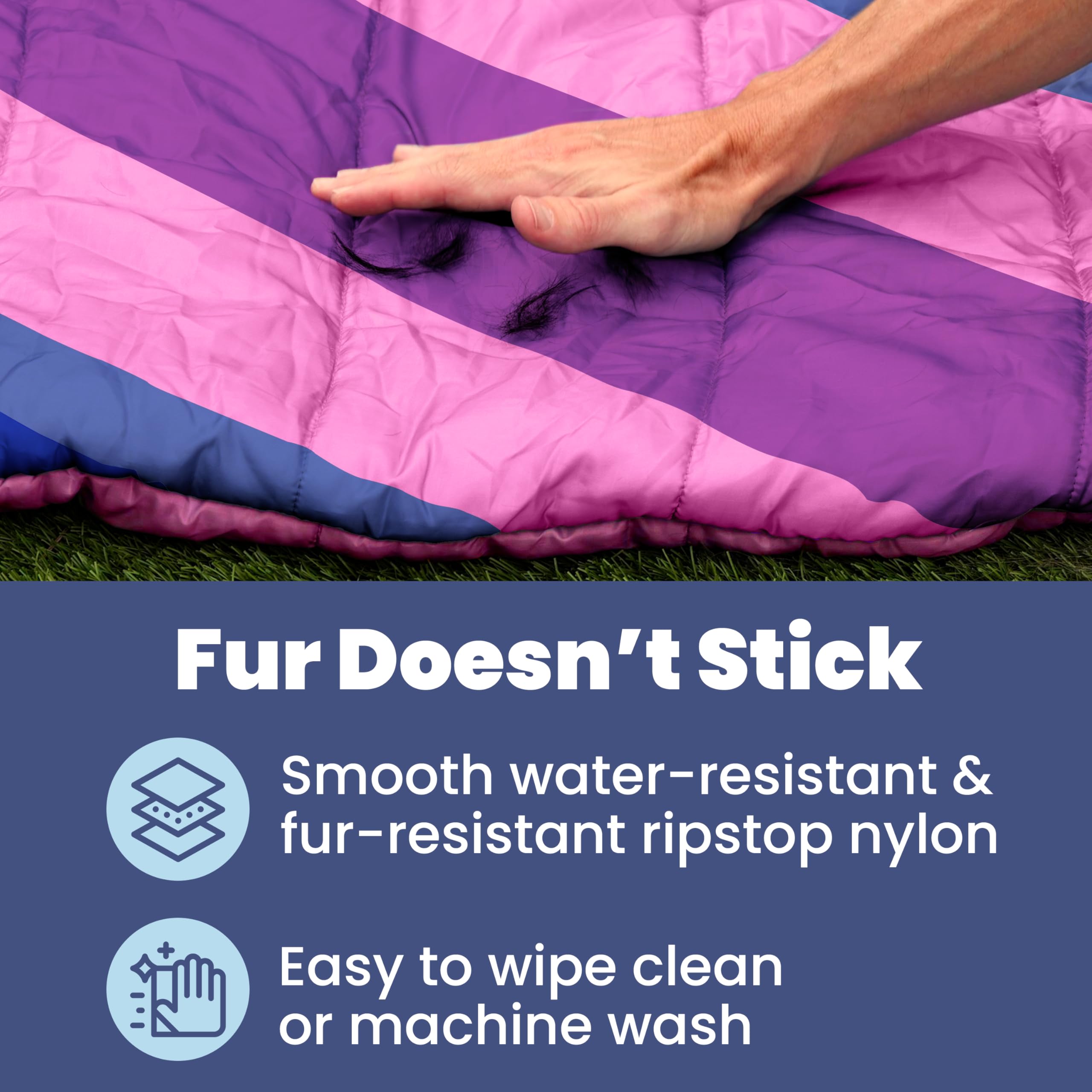 Rubyloo travel dog bed water-resistant fabric for outdoor use