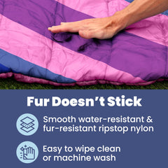 Rubyloo travel dog bed water-resistant fabric for outdoor use