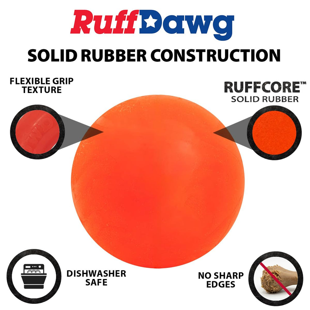 Close-up of textured rubber designed for tough chewers.