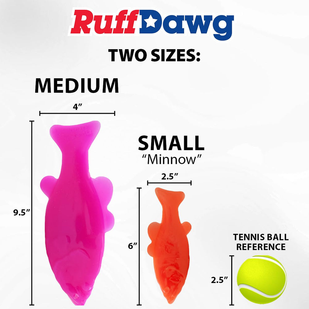 Ruff Dawg Teeth-friendly rubber minimizes abrasion during rough play.