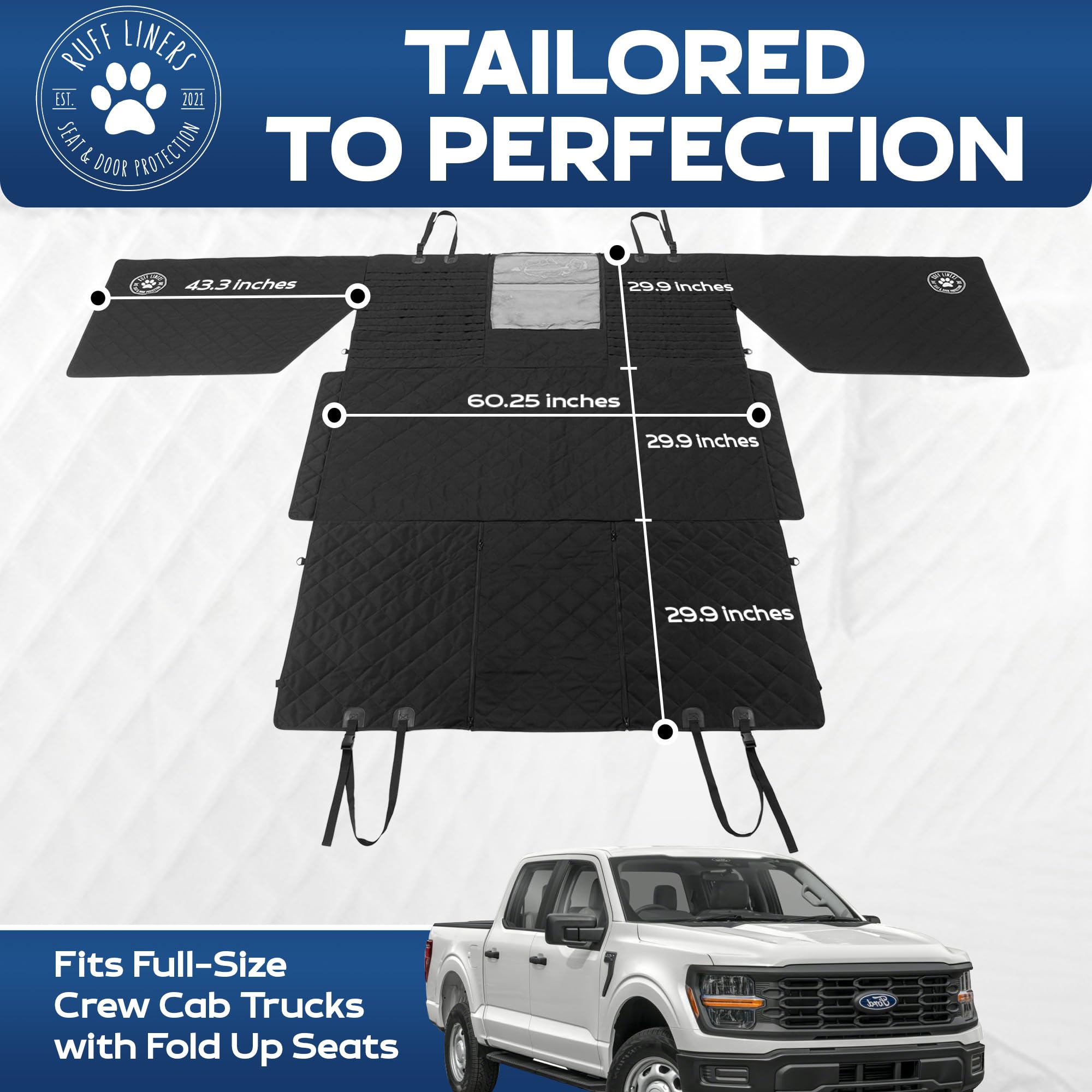 Ruff Liners machine washable dog hammock simplifies cleaning after adventures.