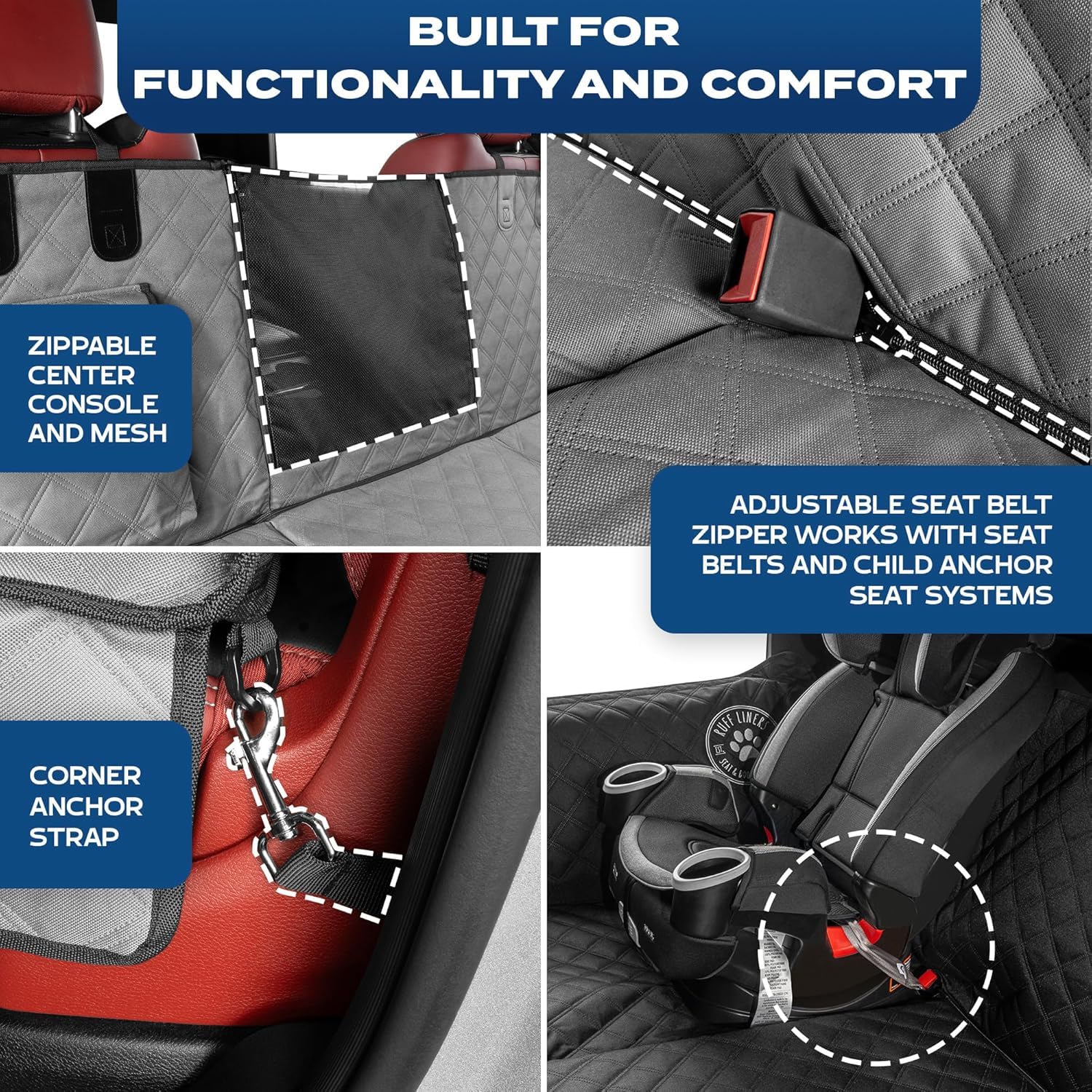 Ruff Liners gray extender with door panel protection to prevent scratches