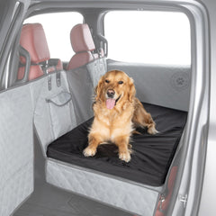Ruff Liners standard dog bed on car back seat with secure, non-slip comfort.