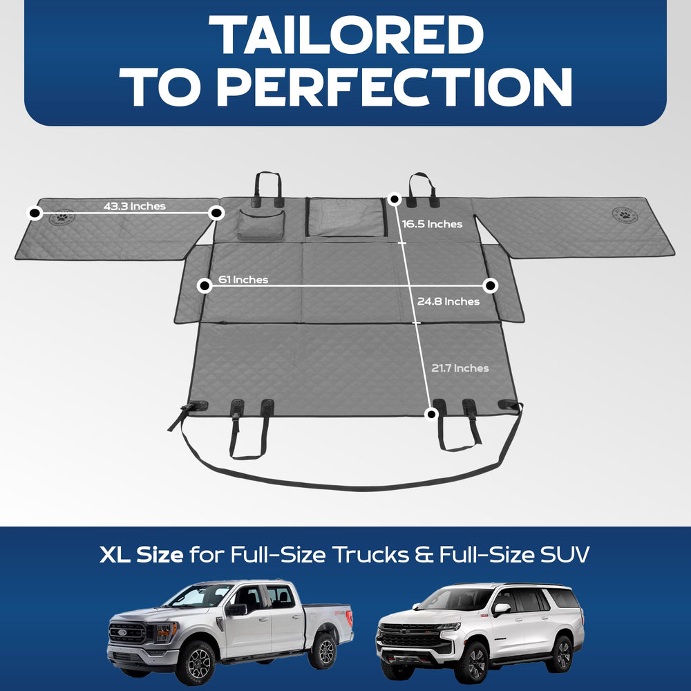 Ruff Liners XL back-seat extender enables quick, secure installation.