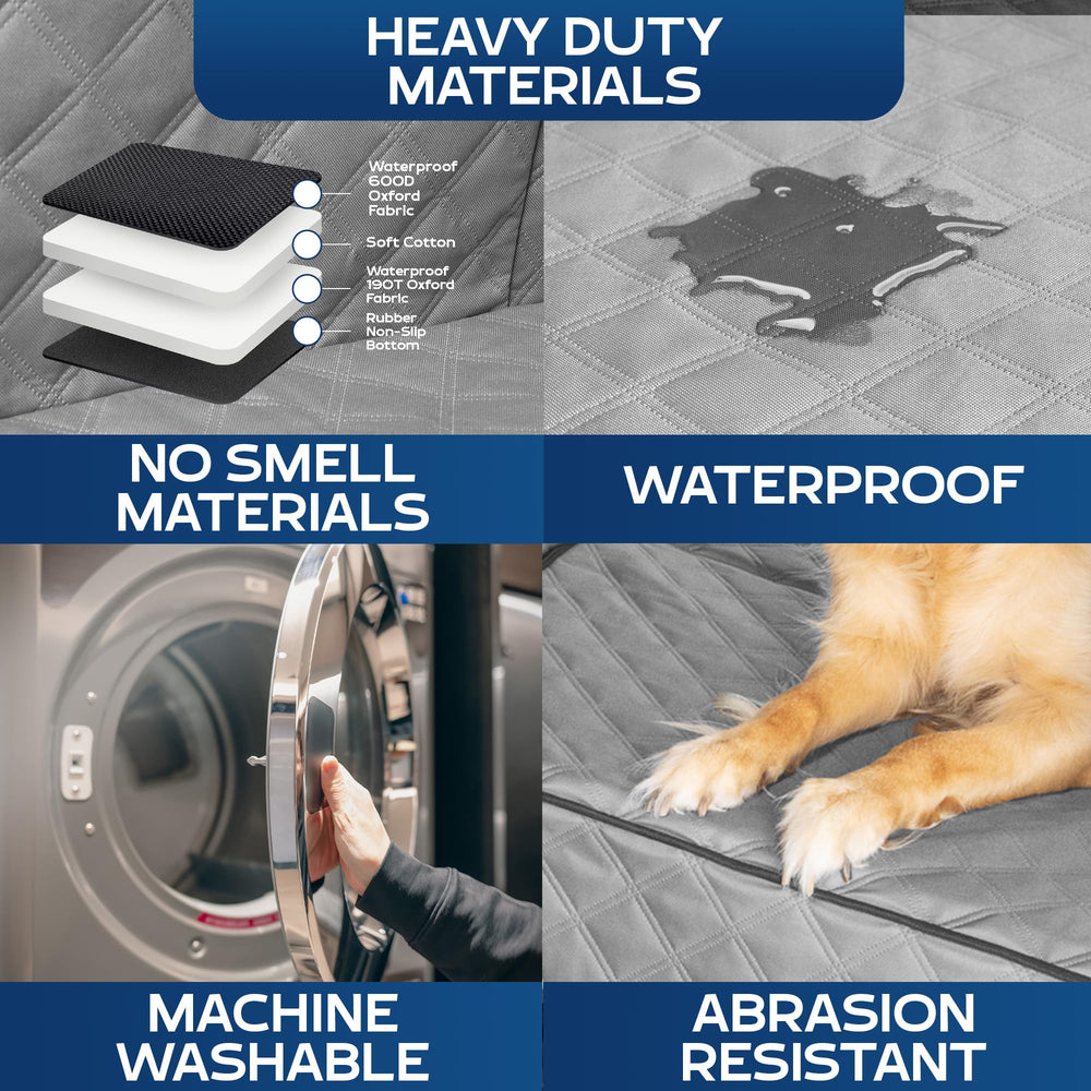 Ruff Liners XL back-seat extender features waterproof fabric for easy cleaning.