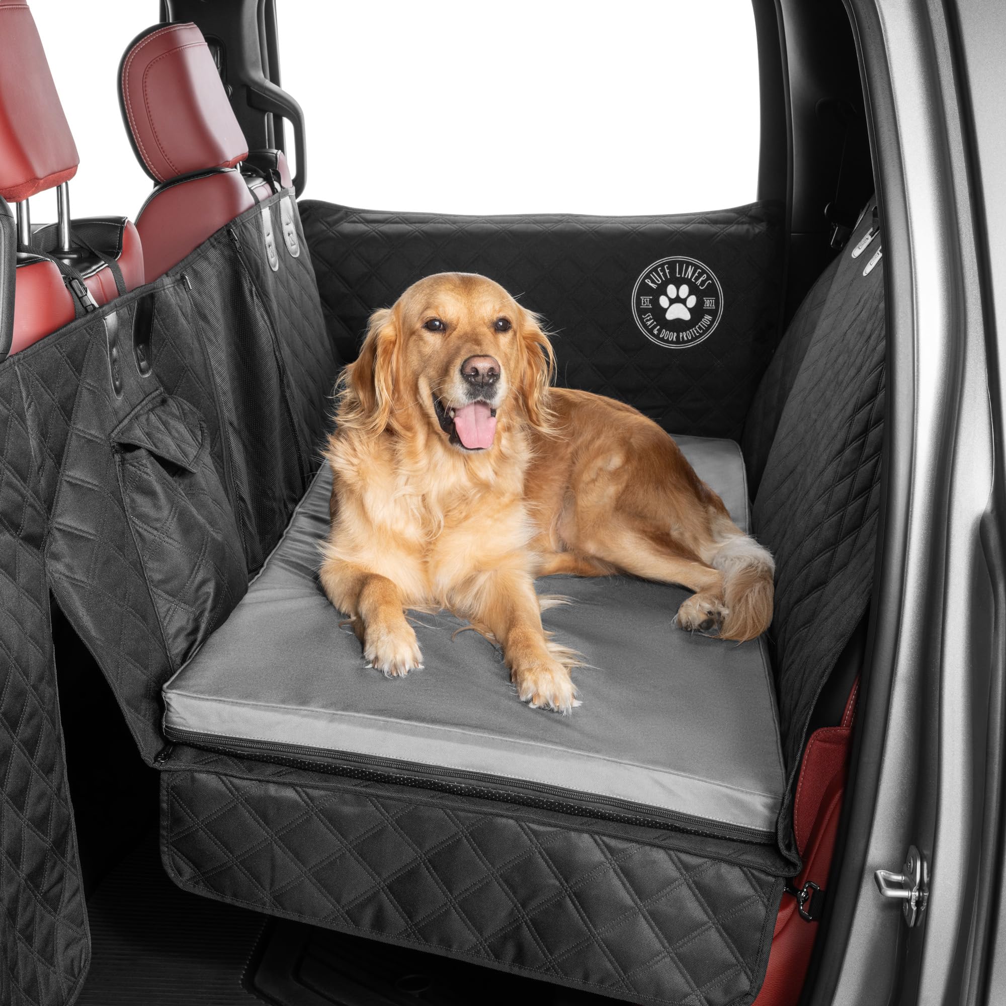 Ruff Liners XL backseat bed foam provides cushion for joints on road trips