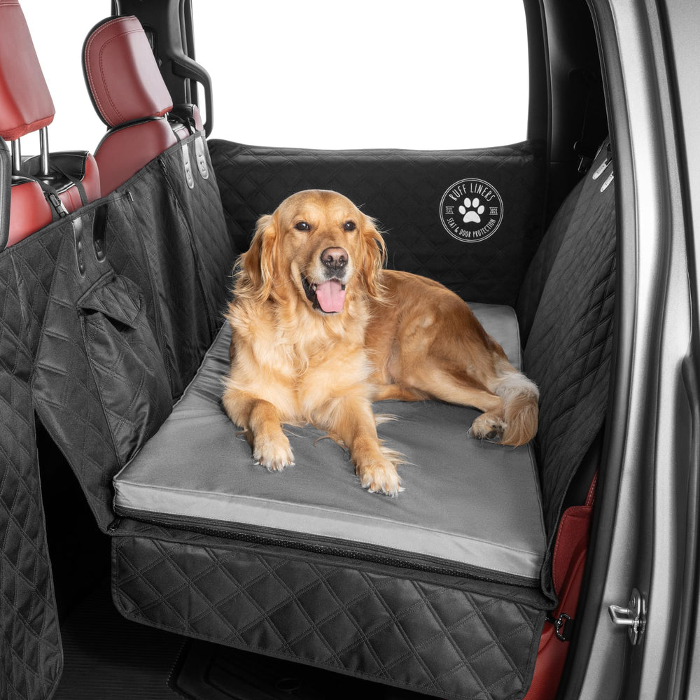 Ruff Liners XL backseat bed foam provides cushion for joints on road trips