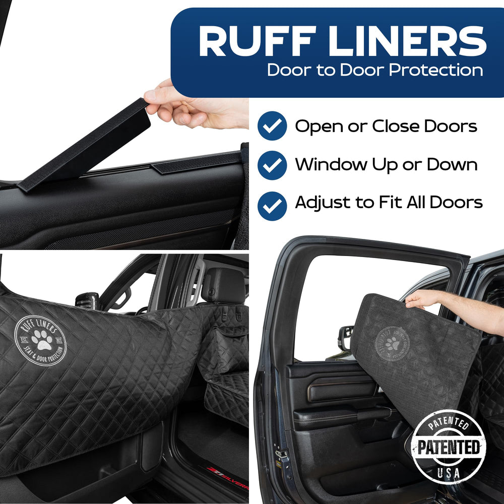 Ruff Liners XL driver seat storage pouch helps keep travel essentials organized.