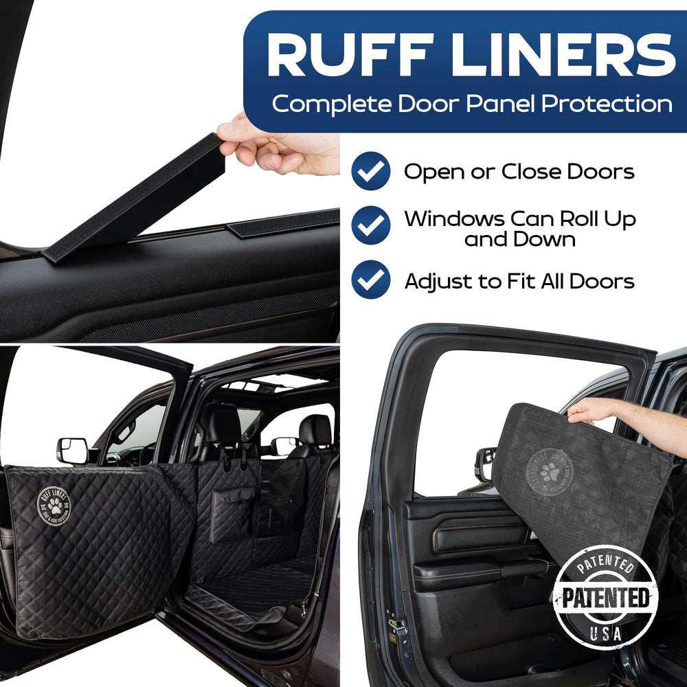 Ruff Liners XL floor cover showcasing waterproof material protecting upholstery from spills