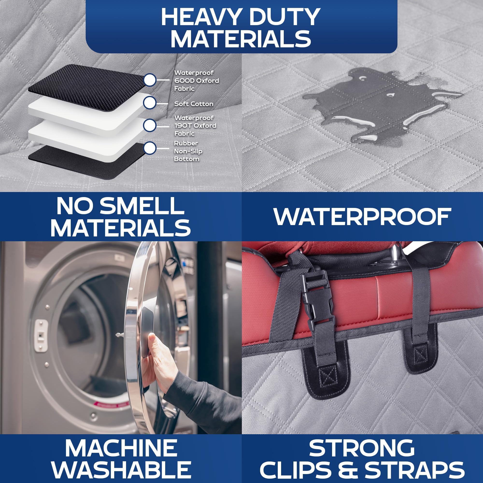 Ruff Liners machine washable and easy to clean after adventures.