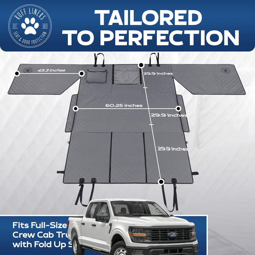 Ruff Liners waterproof material shields interior from spills and moisture.
