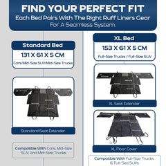 Ruff Liners XL waterproof top protects against spills during rides.