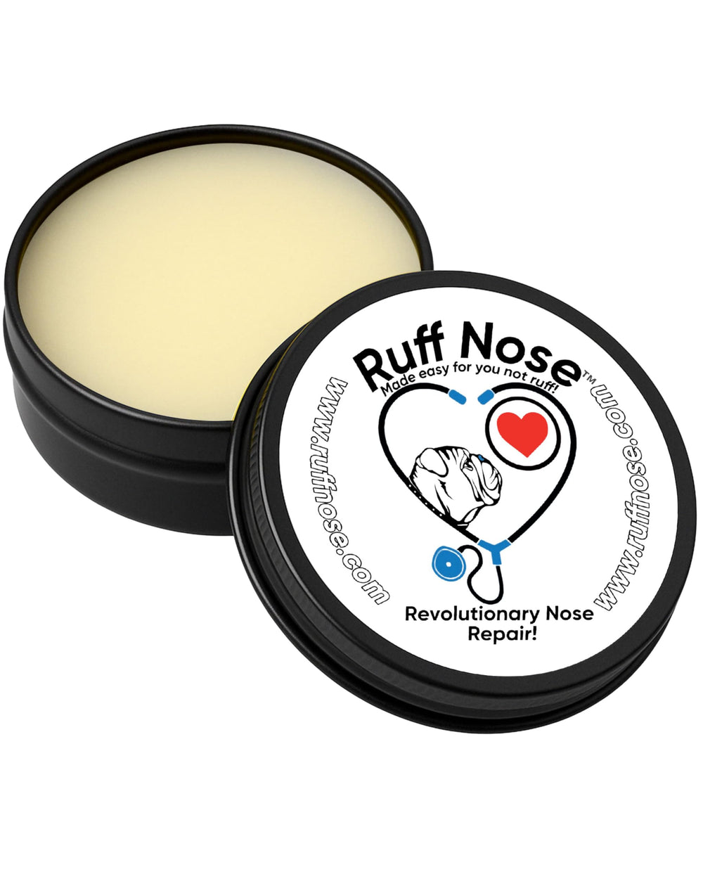 RuffNose nose balm tin ready for quick relief and hydration