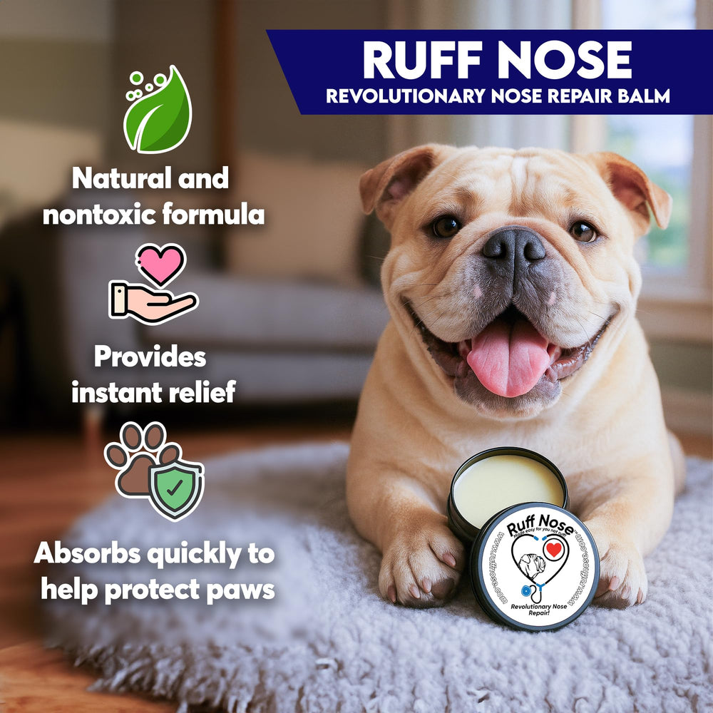 Organic shea butter in RuffNose formula nourishes dry skin