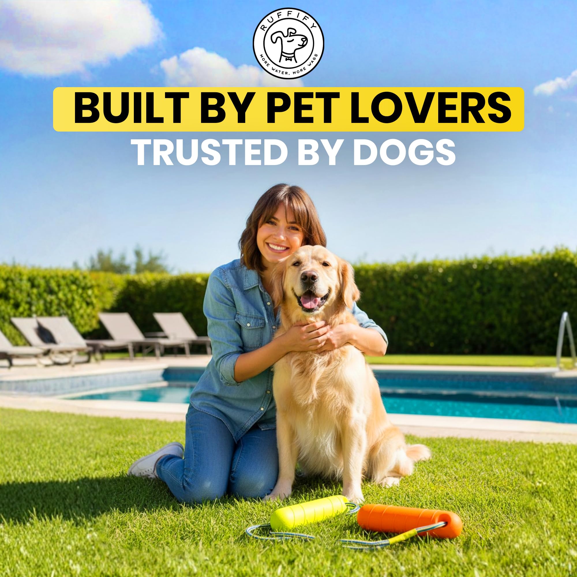 Ruffify toy crafted for active breeds, ideal for lakes and beaches