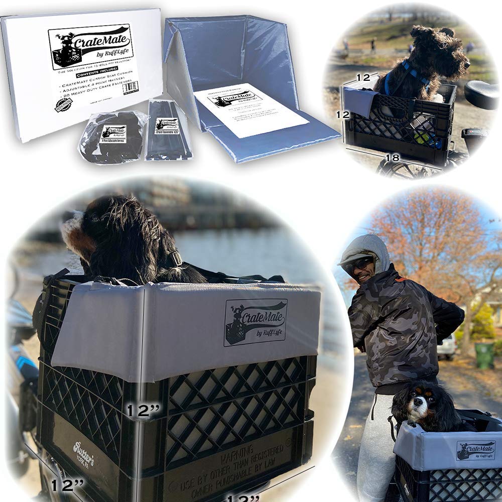 RuffLyfe CrateMate seat cushion is water-resistant and easy to wipe clean.