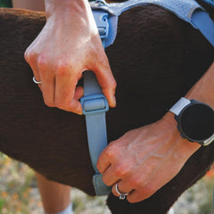 Ruffwear Front Range Flex knit-detail closeup shows breathable fabric and comfort features