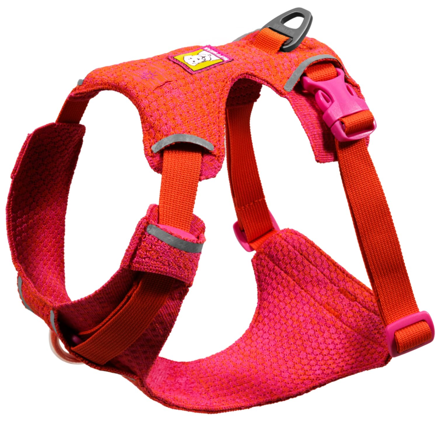 Ruffwear Front Range Flex harness side view showing flexible fit for daily adventures.