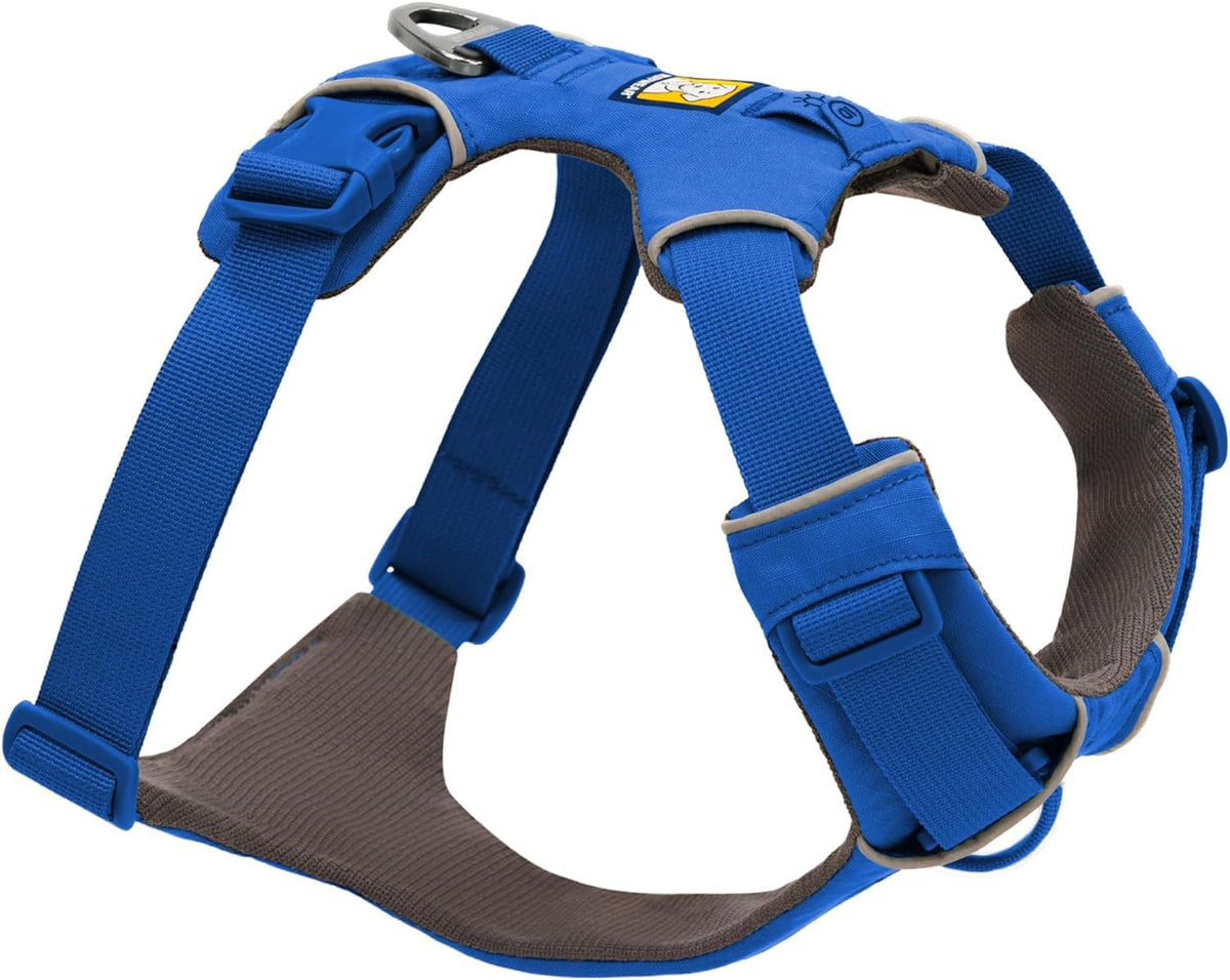 Ruffwear Front Range harness back D-ring for versatile leash attachment.