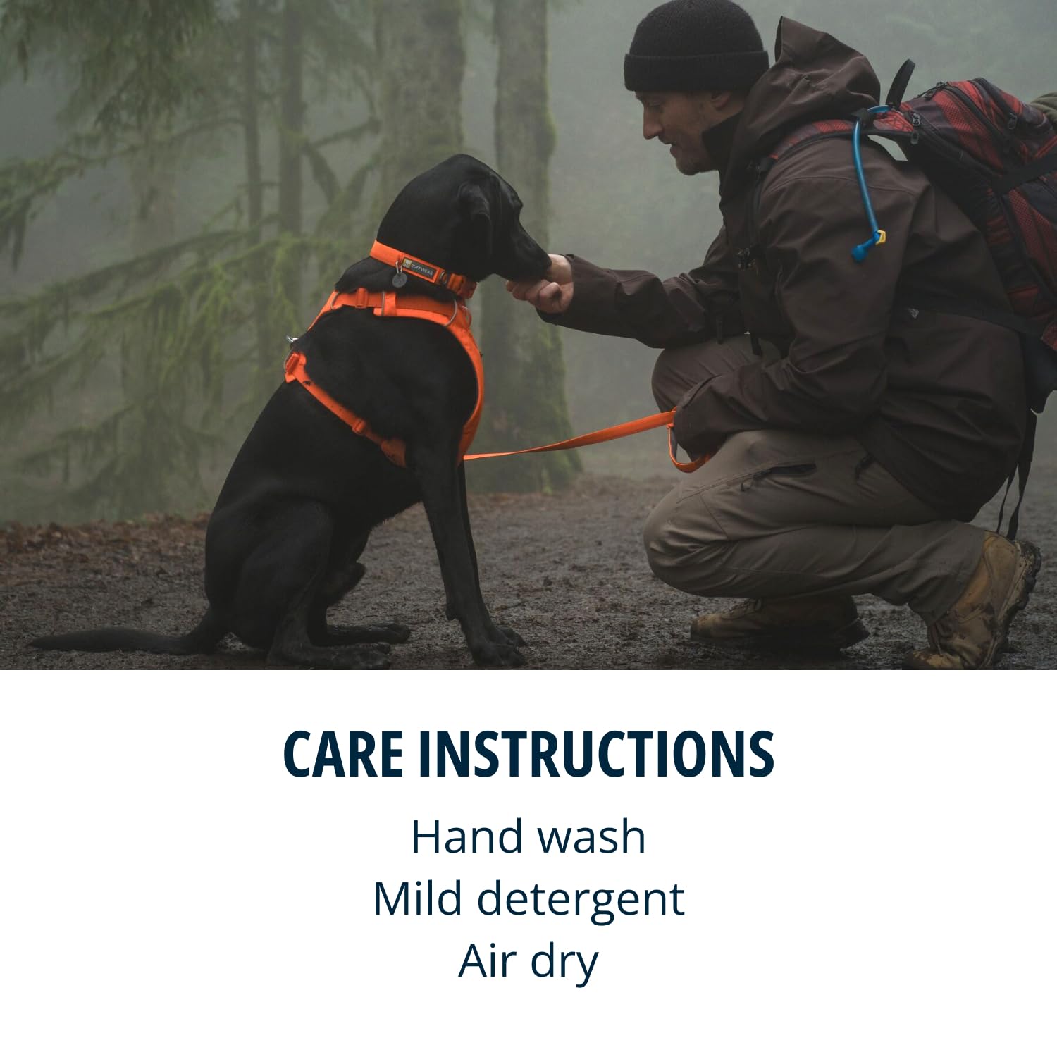 Ruffwear Front Range harness foam-padded belly area cushions contact points