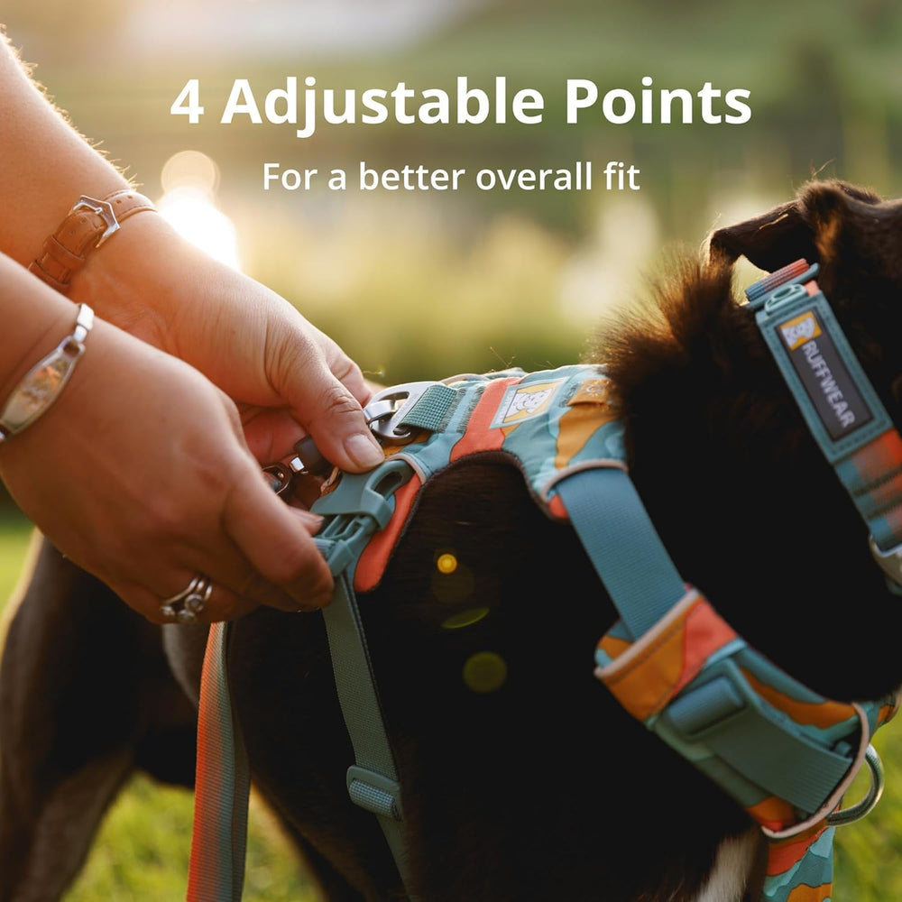 Ruffwear Front Range sizing chart helps find the right fit for your dog.