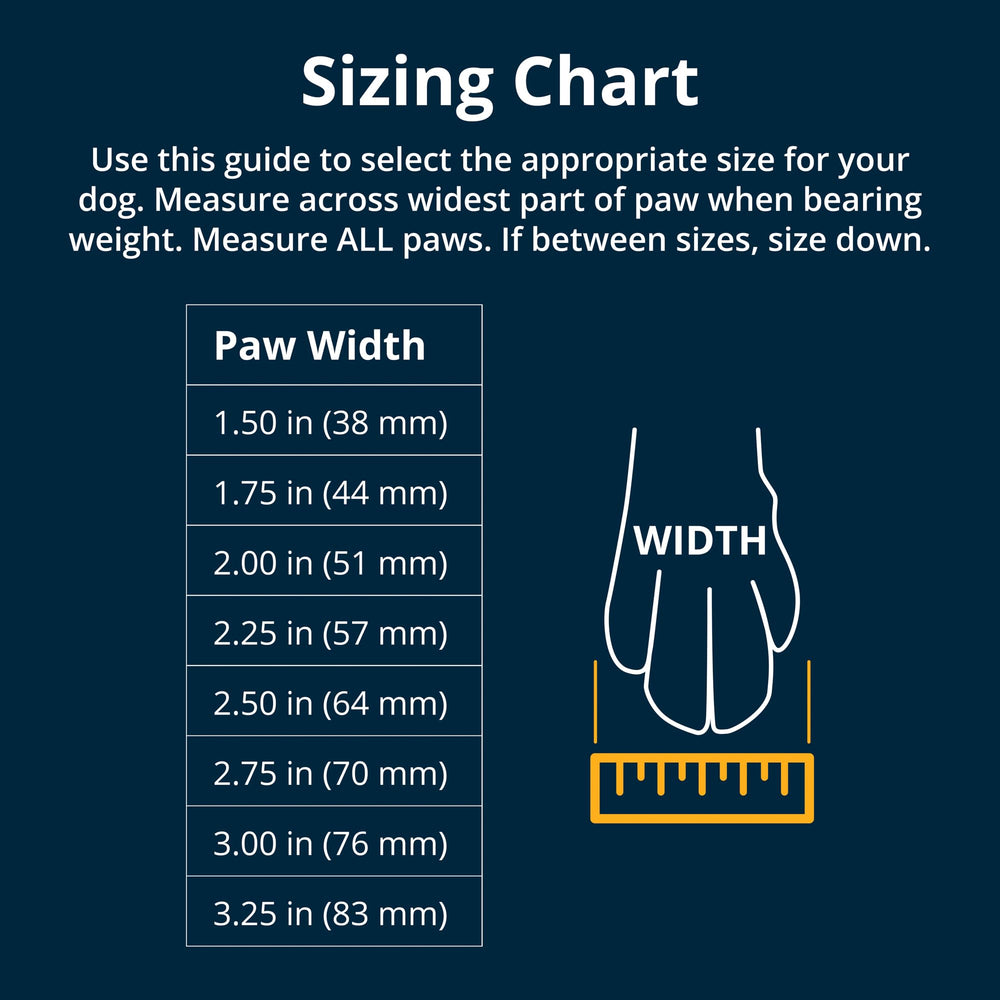 Ruffwear Grip Trex dog shoes showing non-slip traction on hot pavements and icy paths