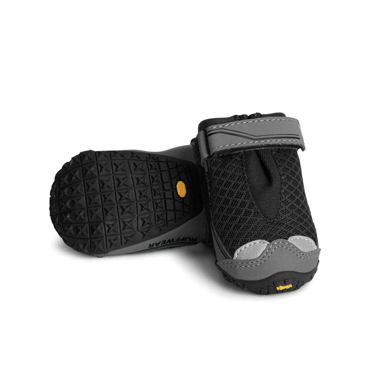 Ruffwear Grip Trex dog shoes side view showing rugged outsole for traction.