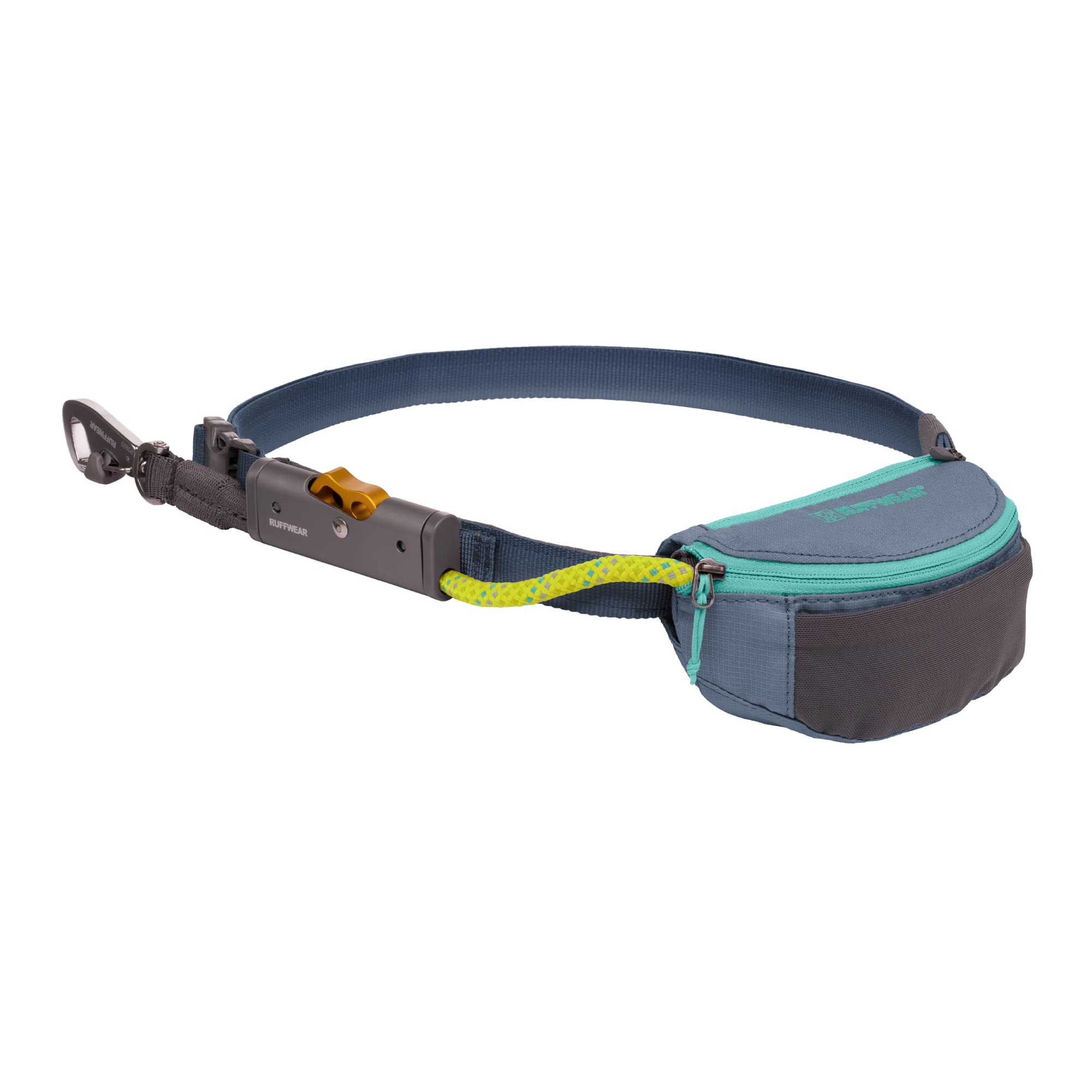 Ruffwear Hitch Hiker worn for hands-free hiking with your dog.