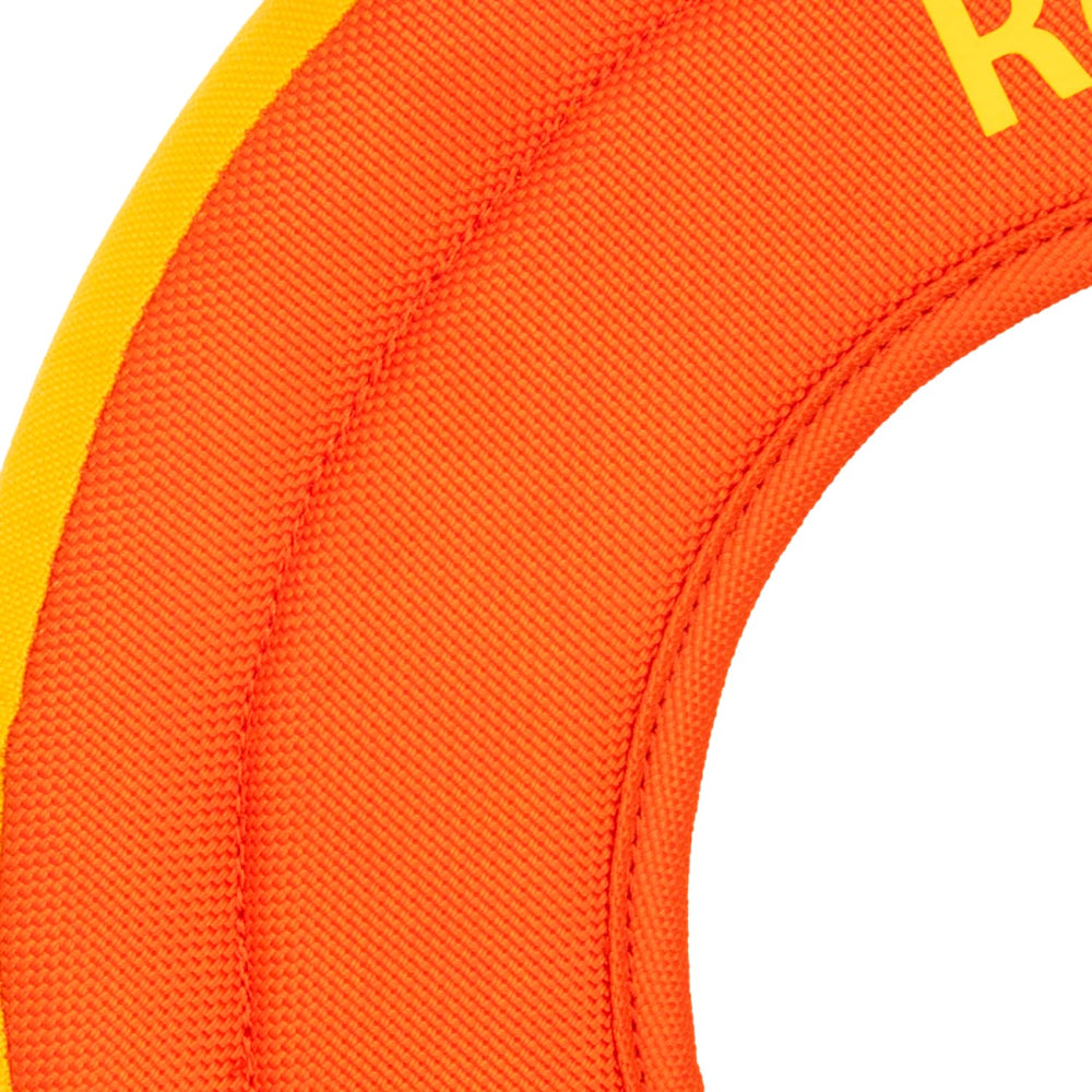 Ruffwear Hydro Plane Disc in flight showing long reach during outdoor play